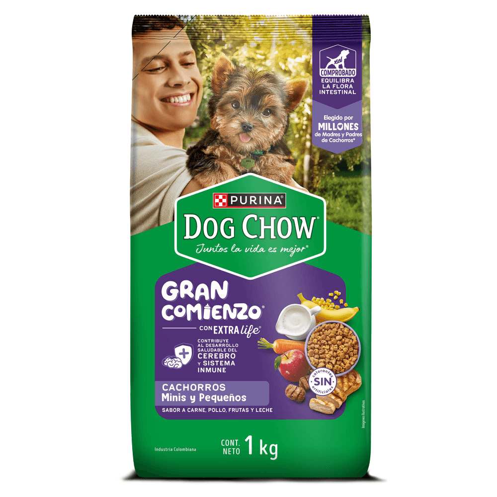 Alimento Para Perro Dog Chow Cachorros Gran Comienzo Minis y Pequeños 1 kg