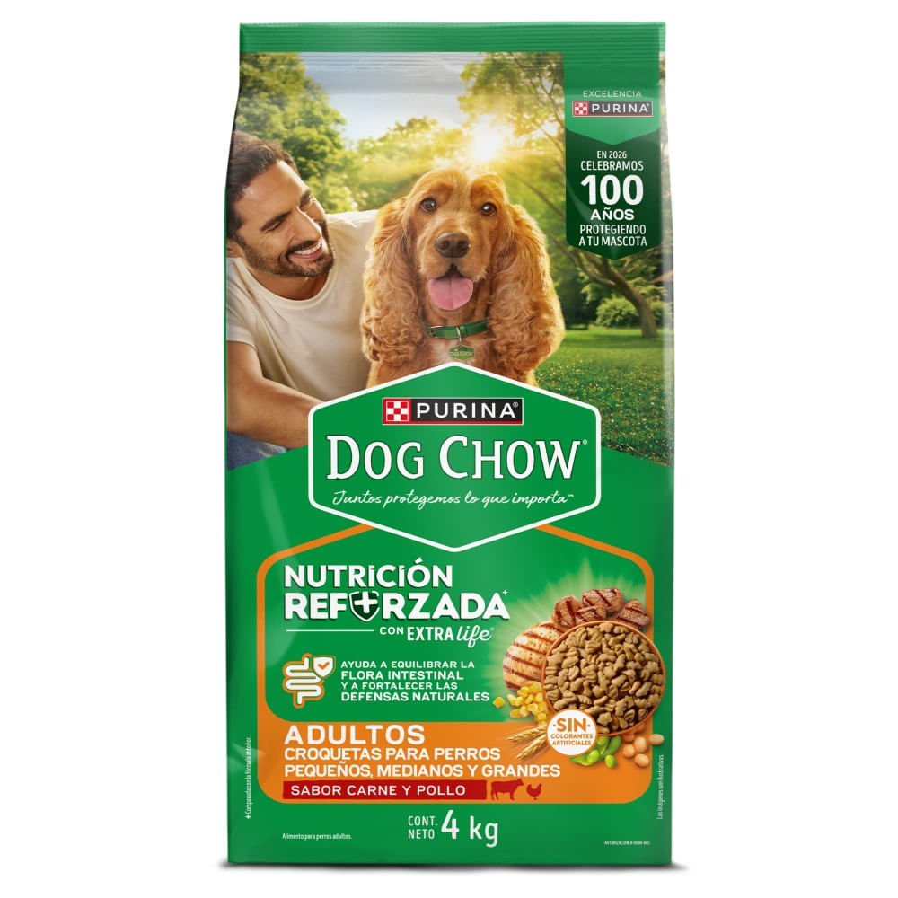 Alimento Adulto Todos los Tamaños para Perro Dog Chow 4 kg