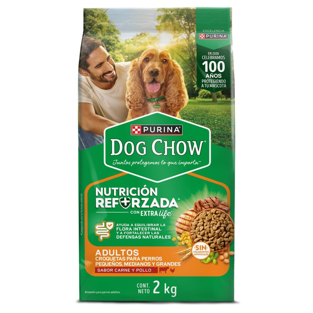 Alimento Adulto Todos los Tamaños para Perro Dog Chow 2 kg