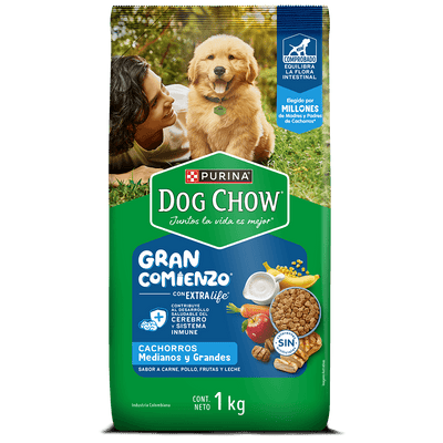 Alimento Perro Dog Chow Cachorros Gran Comienzo Medianos Grandes 1 kg