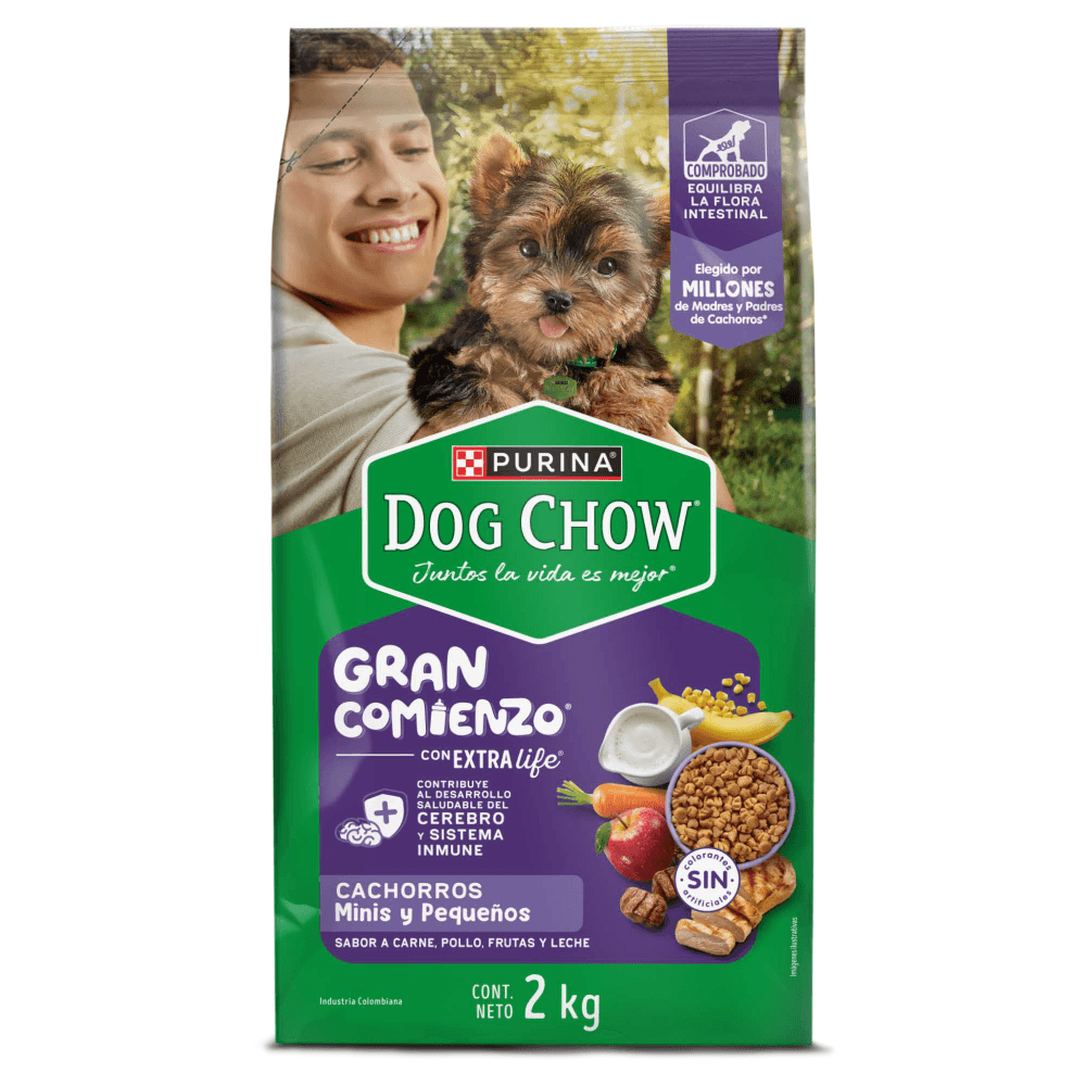 Alimento Para Perro Dog Chow Cachorros Gran Comienzo Minis y Pequeños 2 kg