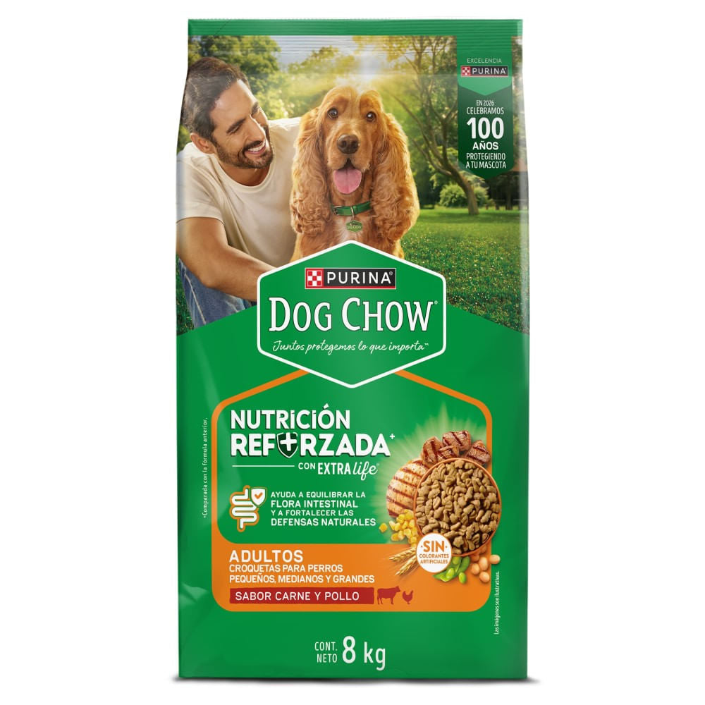 Alimento Adulto Todos los Tamaños para Perro Dog Chow 8 kg