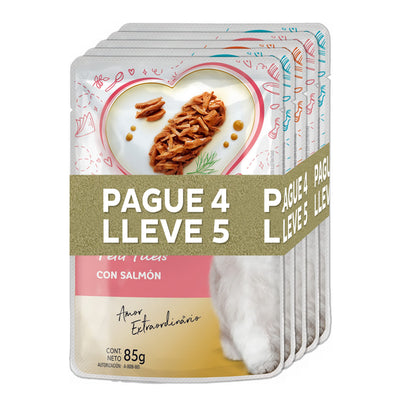 Alimento Húmedo Para Gato Fancy Feast Promo Pouch Pack Pague 4 Lleve 5 85 g