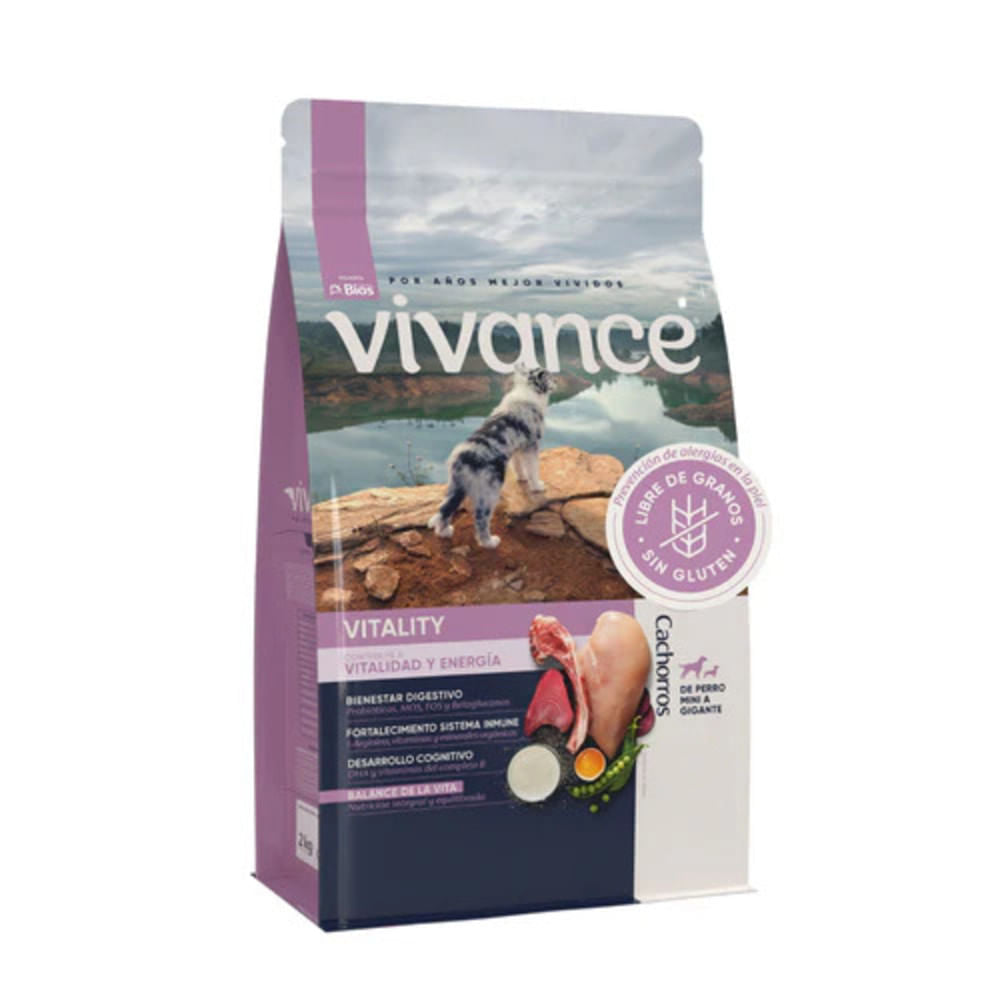 Alimento seco para perros cachorros Vivance Vitality 8 kg