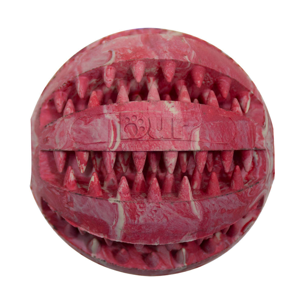 Juguete Pelota Roja y Blanca para Perro DUR Único