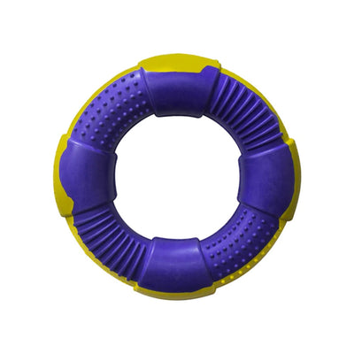 Juguete Aro Violeta y Amarillo para Perro DUR M