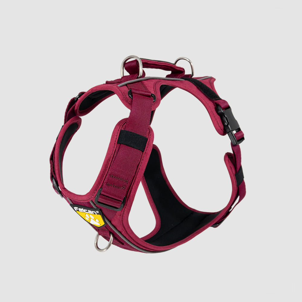Arnés D-Mountain Vinotinto/Vinotinto Felcan para perro S