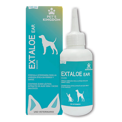 Tratamiento Oftalmológico para Mascotas Pets Kingdom Extaloe Otico 120 ml