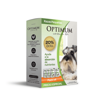 Alimento Húmedo para perros adultos Optimum X4 u