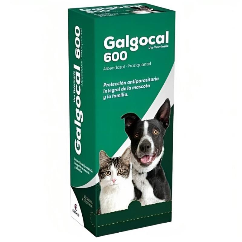 Antiparasitario Para Perro Y Gatos Galgocal 600 mg