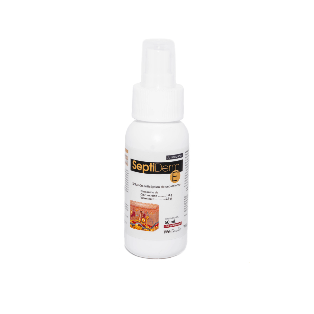 Septiderm E Antiséptico Para Mascotas 50 ml