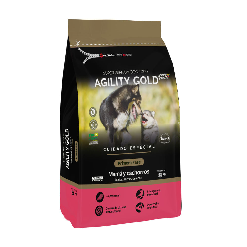 Alimento Seco Para Perro Agility Mamás y Cachorros Primera Fase 8 kg