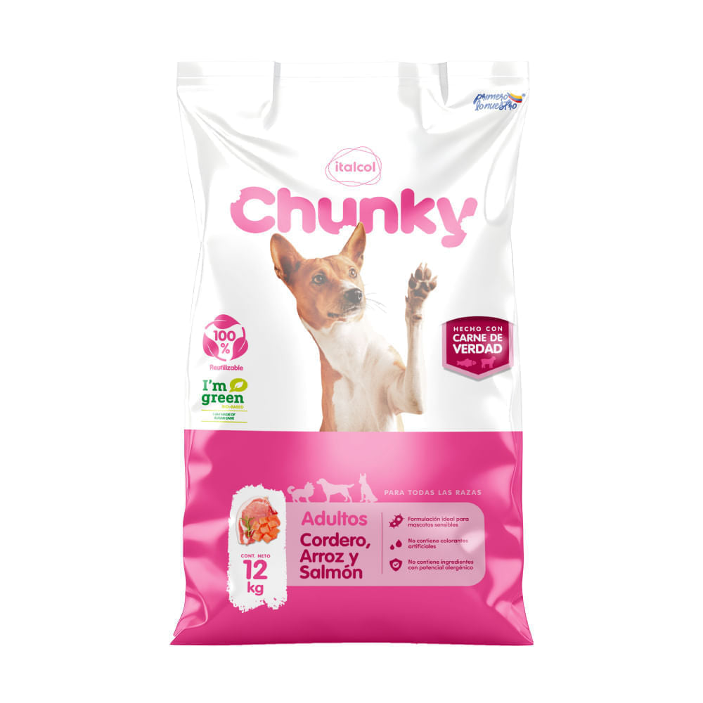 Alimento Para Perro Chunky Adulto Cordero 12 kg