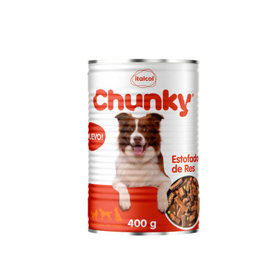 Alimento Húmedo Para Perro Chunky Estofado De Res 400 g