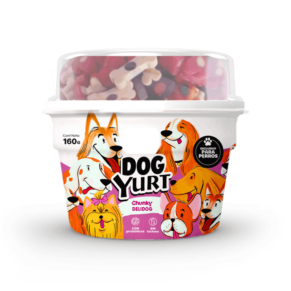 Alimento Húmedo Para Perro Chunky DogYurt - DELIDOG 160 g