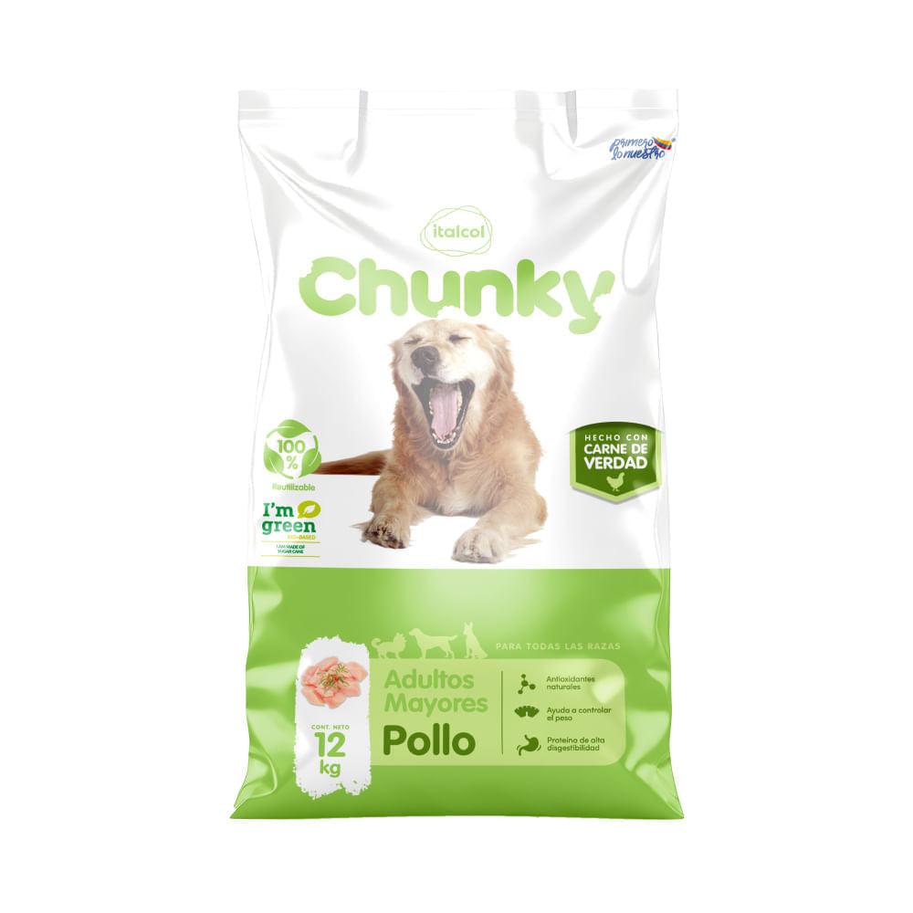 Alimento Para Perro Chunky Adultos Mayores 12 kg