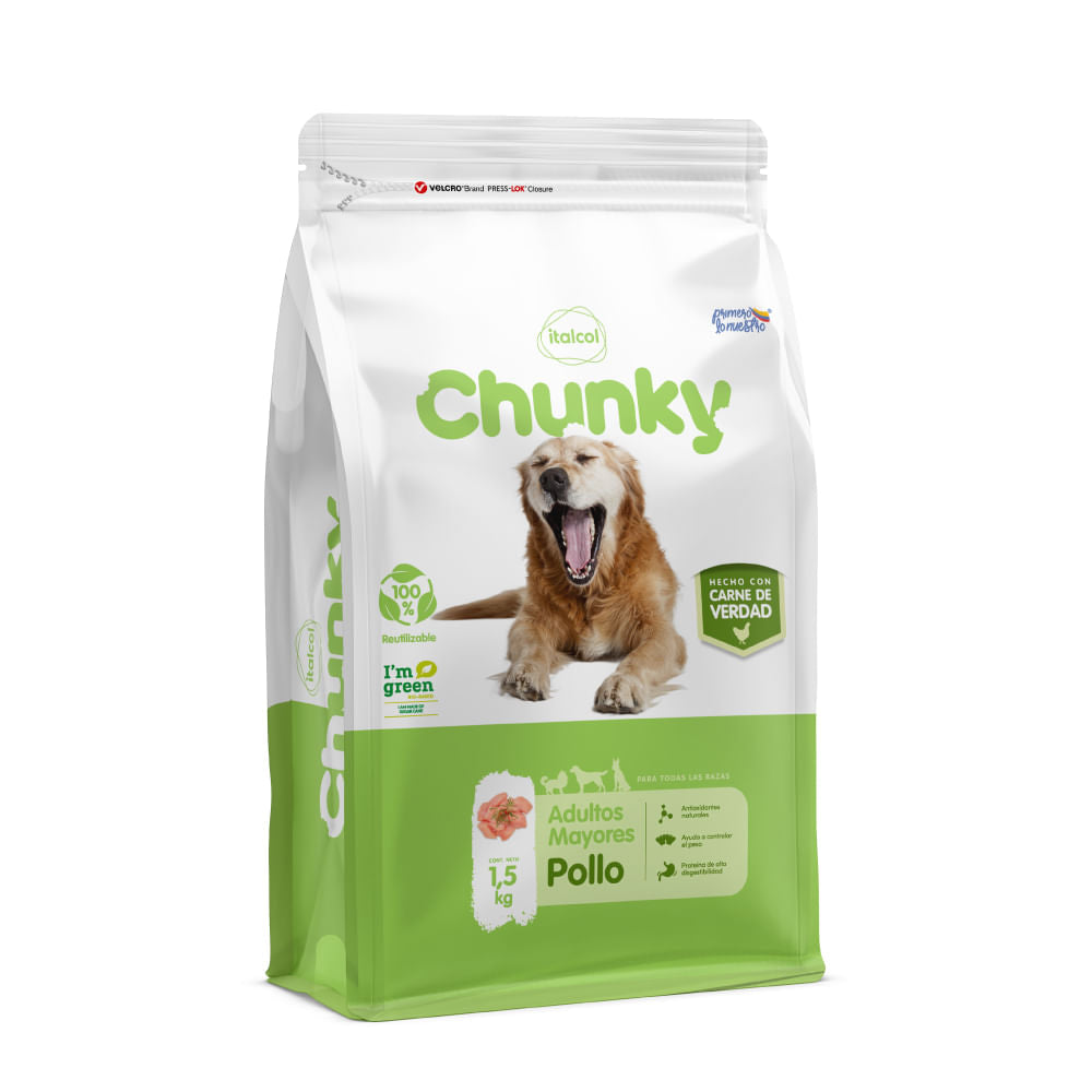 Alimento Para Perro Chunky Adultos Mayores 1,5 kg