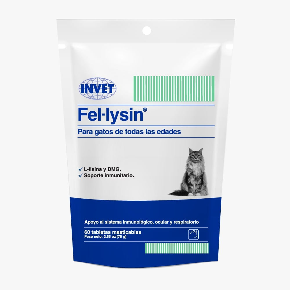 Suplemento Para Gatos Fel-Lysin Invet Un Far 88 g