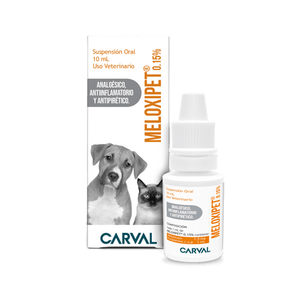 Analgésico y Antiinflamatorio Carval Para Mascotas Meloxipet 10 ml