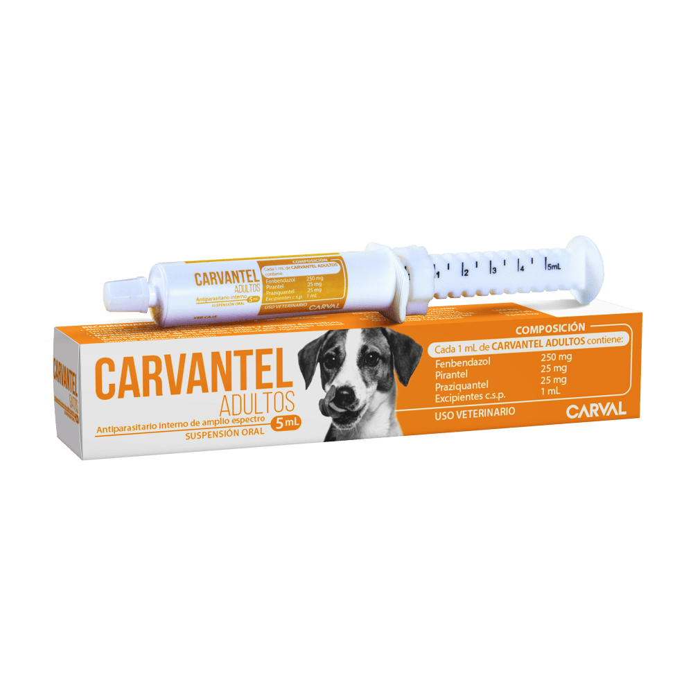 Antiparasitario Carvantel Para Perro Adulto 5 ml