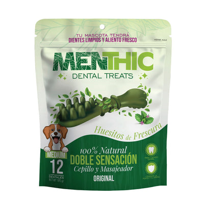 Cepillos Para Perro Menthic Golosina Dental Talla M x 12 unidades 12 Un