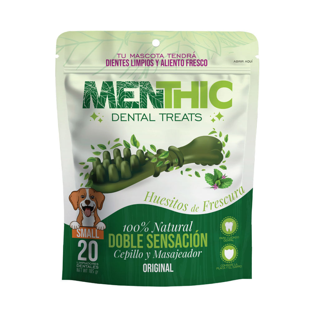 Cepillos Para Perro Menthic Golosina Dental Talla S 20 Un