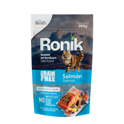 Alimento húmedo para gato Reelds sabor salmón 200 g