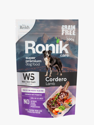 Alimento Well Skin Coat cordero para perro Ronik 500 g