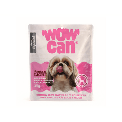 Alimento Húmedo para Perro Pouch Wow Can Light 300 g