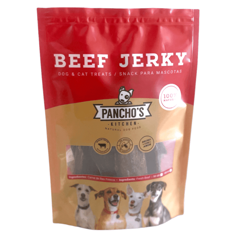 Snack Natural Para Perro Pancho's Kitchen - Beef Jerky 50 g