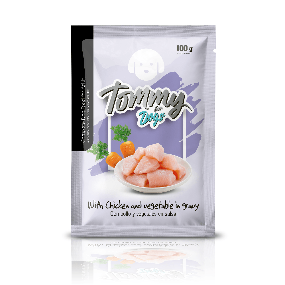 Alimento Húmedo Tommy Pouch Perro Adulto Pollo 100 g