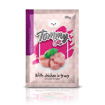 Alimento Húmedo Tommy Pouch Gatito Pollo 100 g
