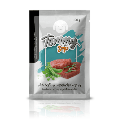 Alimento Húmedo Tommy Pouch Perro Adulto Res 100 g