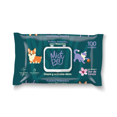 Pañitos Húmedos Para Mascotas Misty Pet x100 u