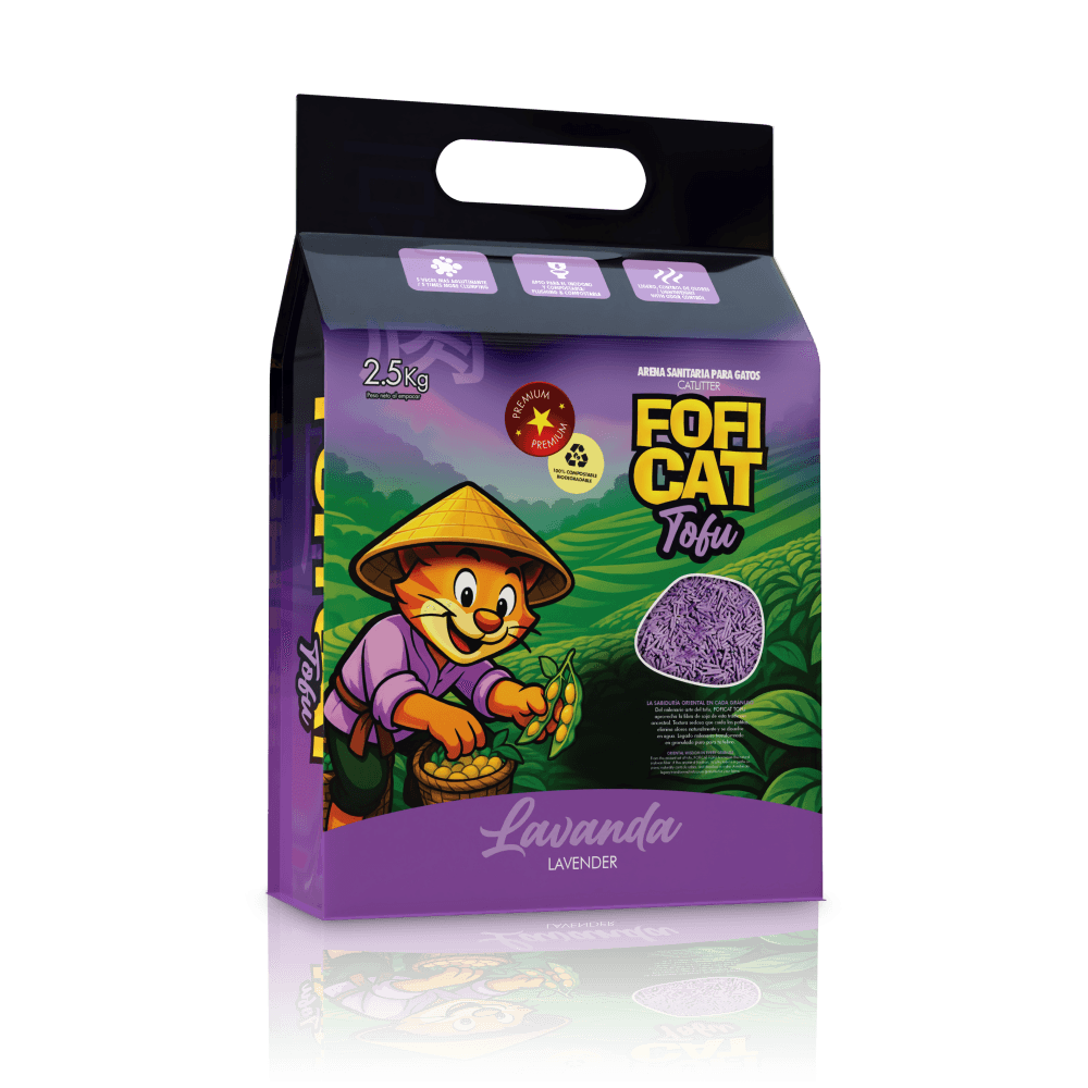 Arena Cat Tofu Lavanda Foficat 2,5 kg