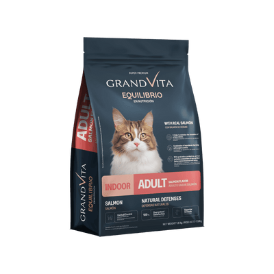Alimento Grand Vita Salmón para gato adulto Equilibrio 3 kg