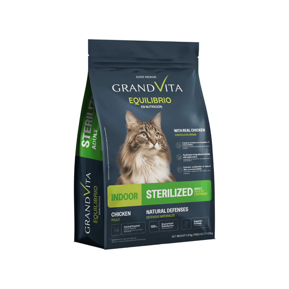 Alimento Grand Vita para gato castrado adulto Equilibrio 1,5 kg