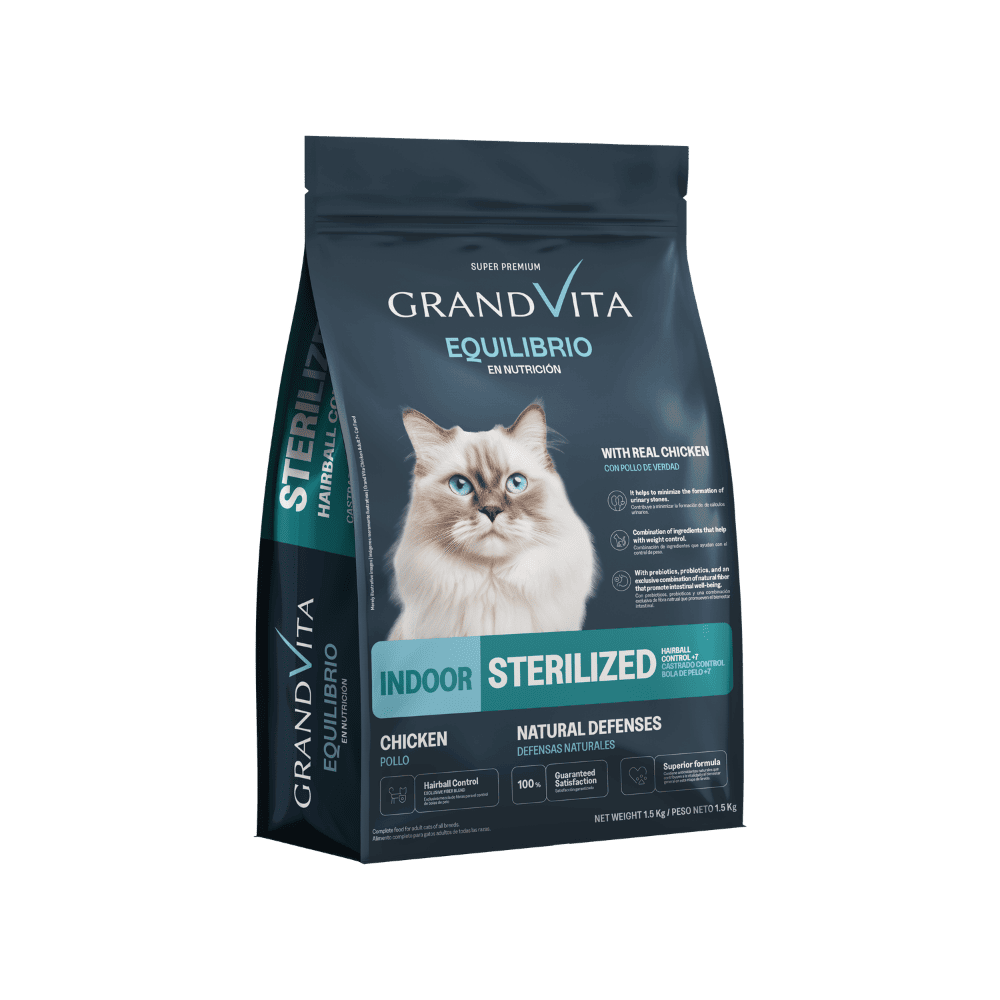 Alimento Grand Vita para gato castrado senior Equilibrio 1,5 kg