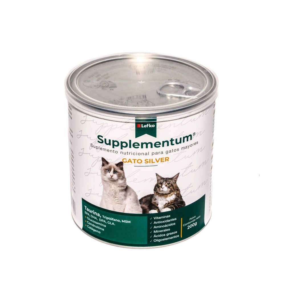 Suplemento multivitamínico Silver para gato senior Weiss Pharma 200 g