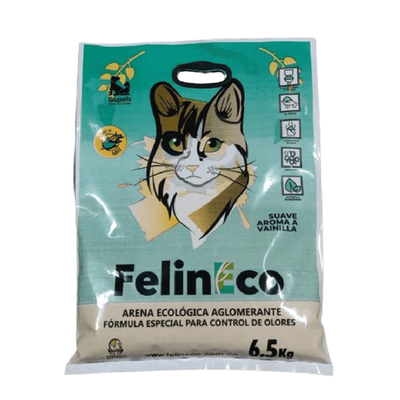 Arena Para Gato Felineco Maiz Vainilla 6,5 kg