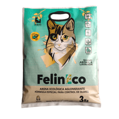 Arena Para Gato Felineco Maiz Lavanda 3 kg