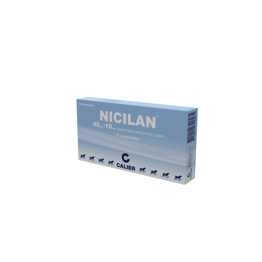 Antibiótico Nicilan para Mascotas Calier 12 Tabletas
