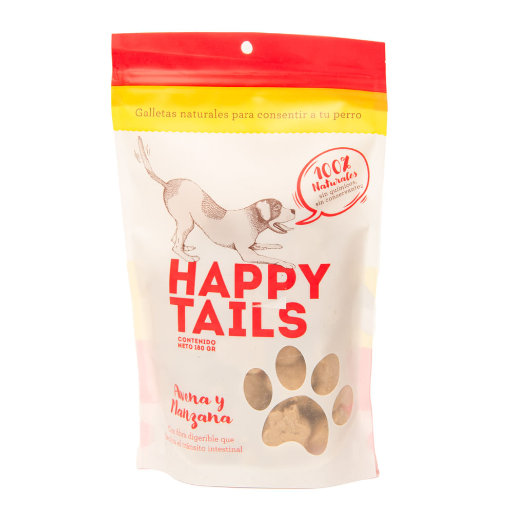 Galleta Para Perro Happy Tails Avena Manzana 180 g