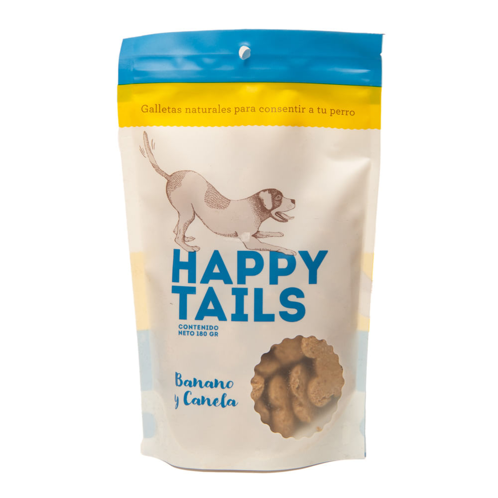Galleta Para Perro Banano Happy Tails Linaza Y Canela 180 g