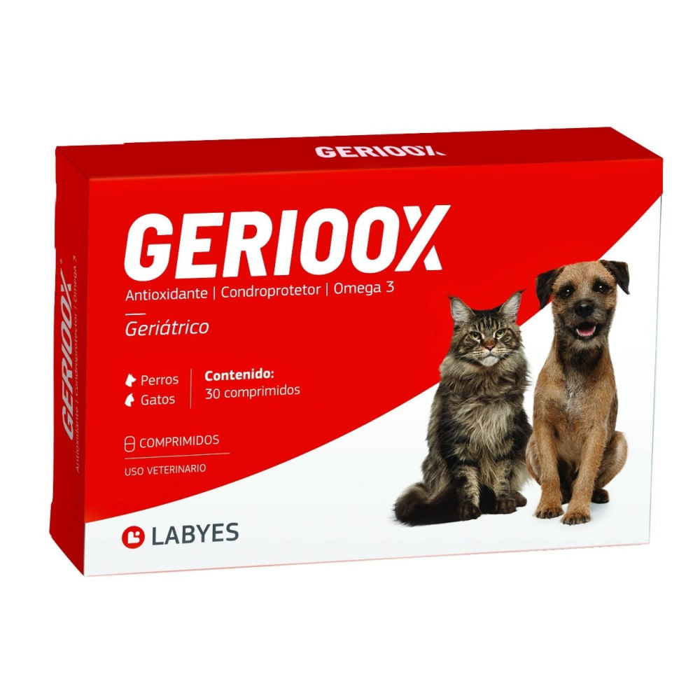 Suplemento Gerioox Tabletas Para Mascotas 30 Tab