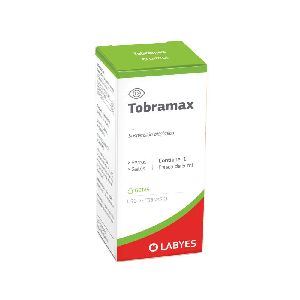 Antibiótico Oftalmológico Para Mascotas Tobramax Colirio 5 ml
