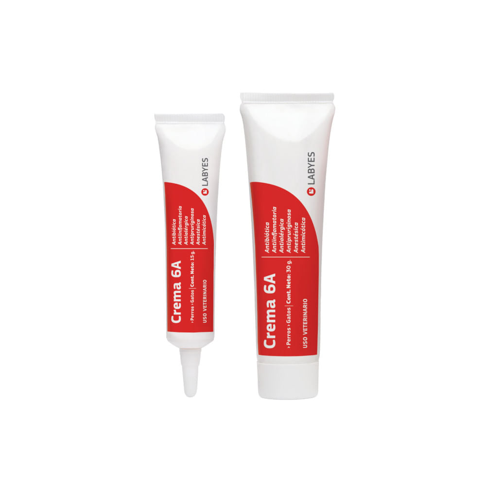 Crema Dermatológica Para Mascotas Crema 6A 15 g