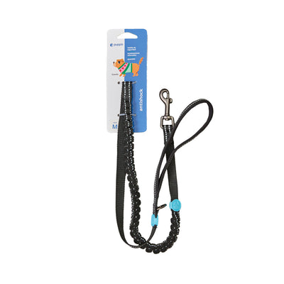 Correa Para Perro Antishock Negro Puppis L