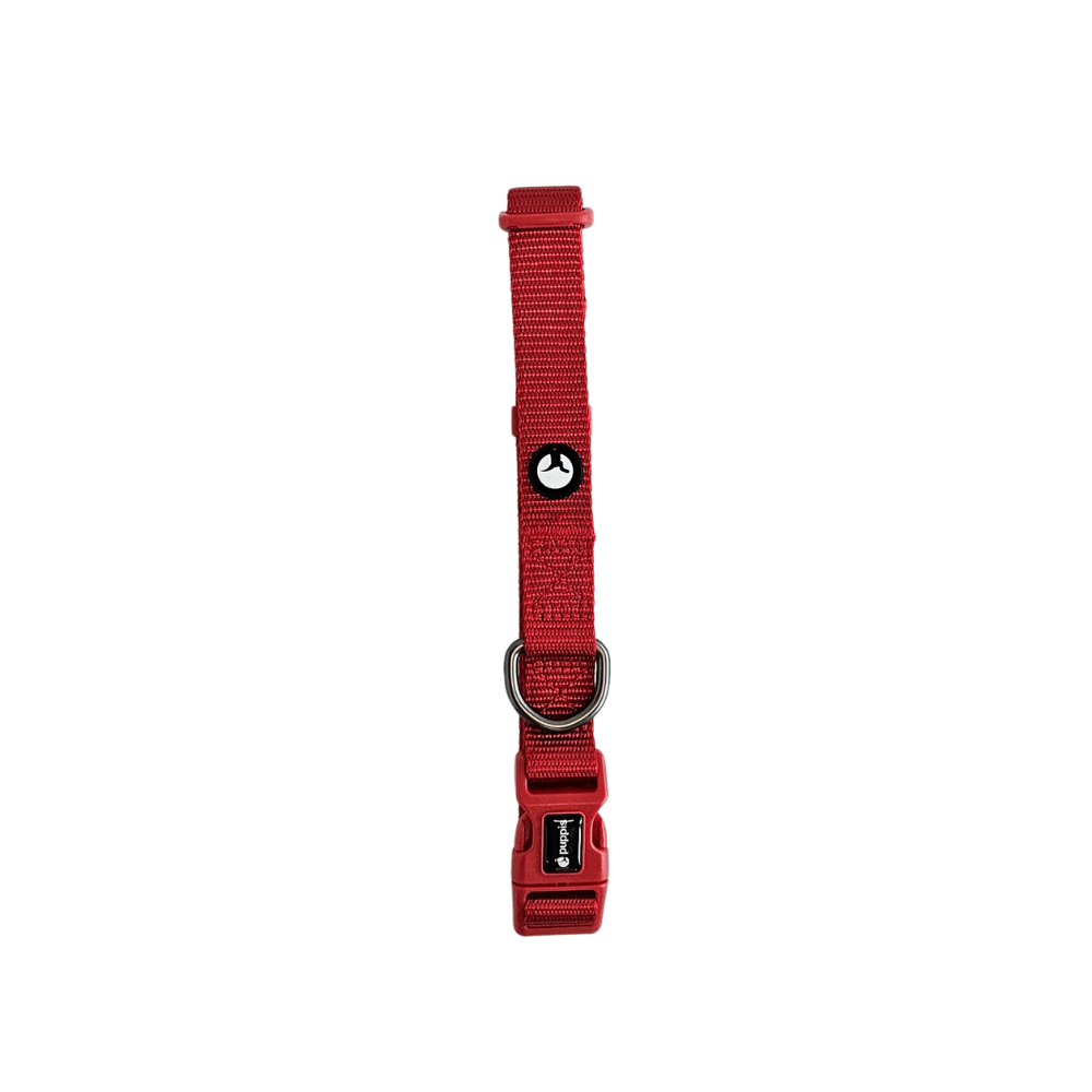 Collar para Perro Puppis Nylon Rojo S · 1,5 cm