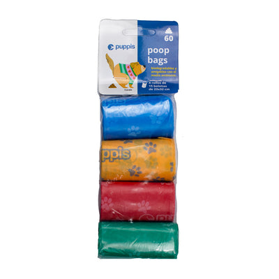 Bolsas Recolectoras Poop Bag Puppis 4 Rollos x15